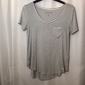 striped pocket tee